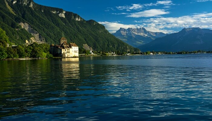 Montreux Chillon Castle by the lake
